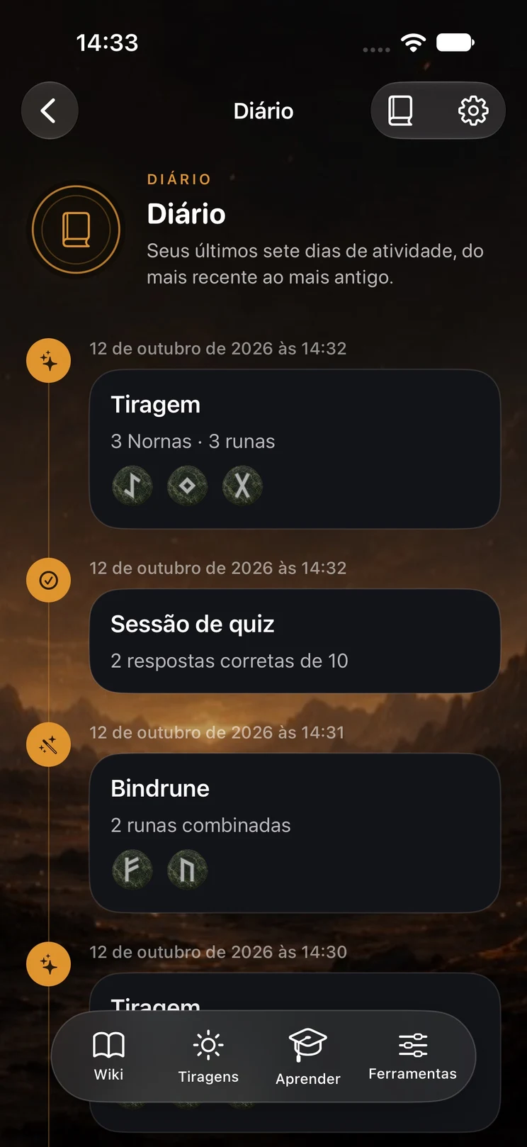 O fio do seu Diário